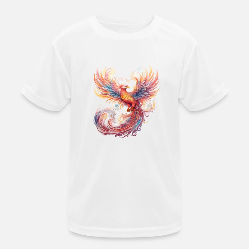 Fantasy Phönix Kinder Funktions-T-Shirt
