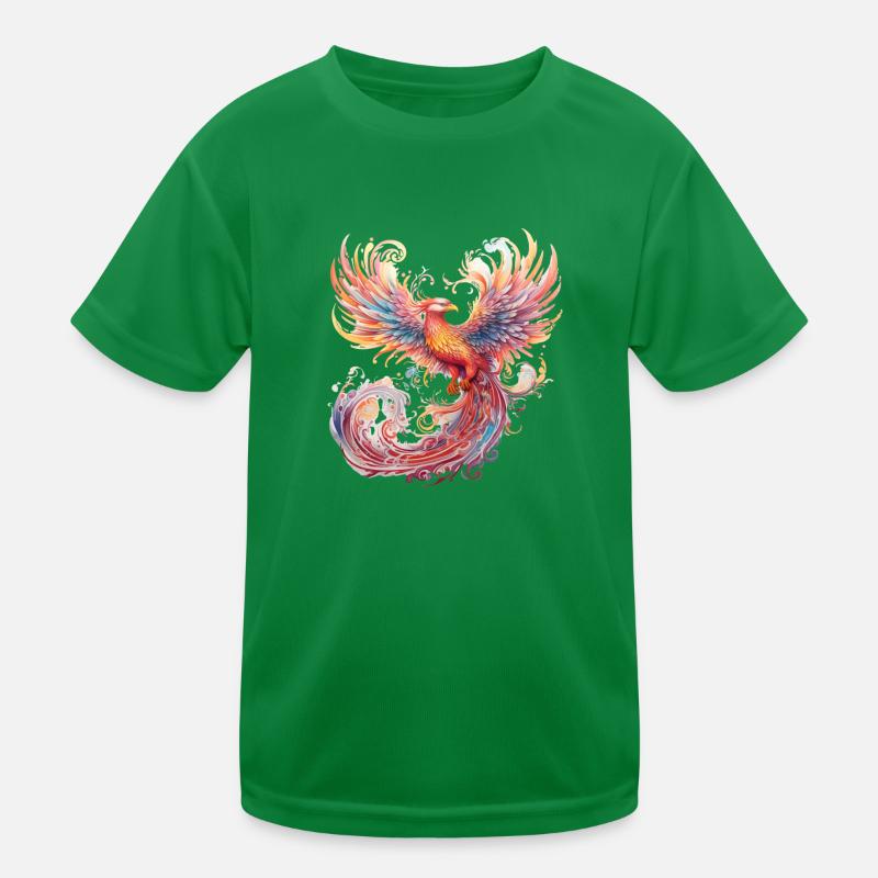 Fantasy Phoenix Kids Functional T-Shirt