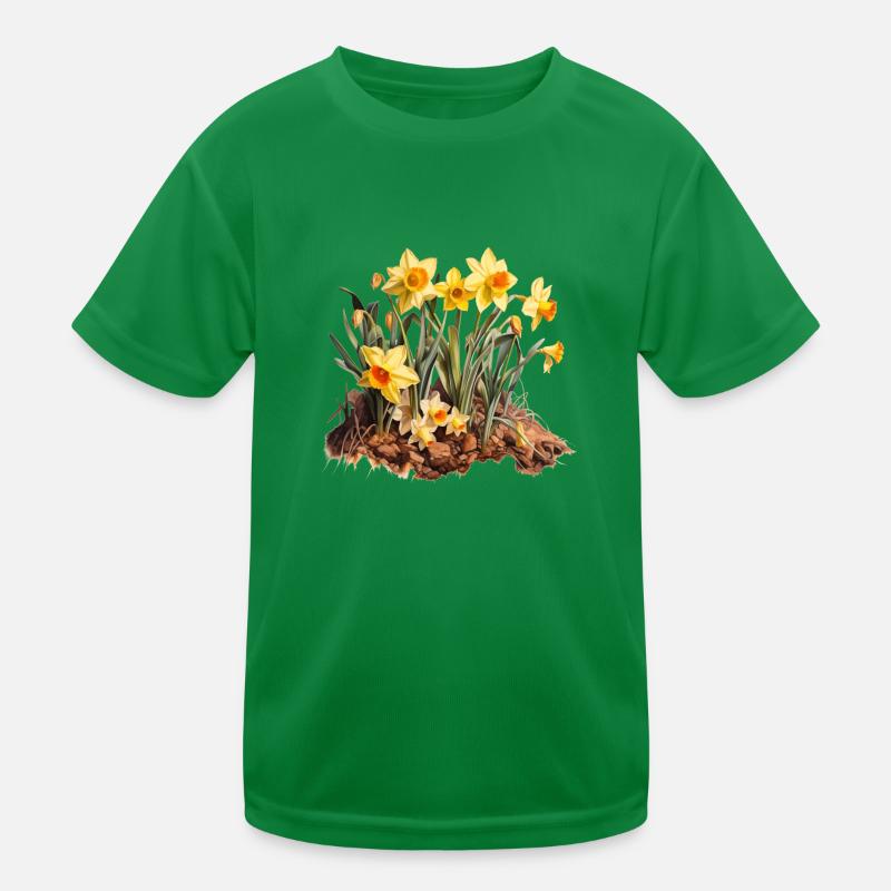 Daffodil Bloom Kids Functional T-Shirt