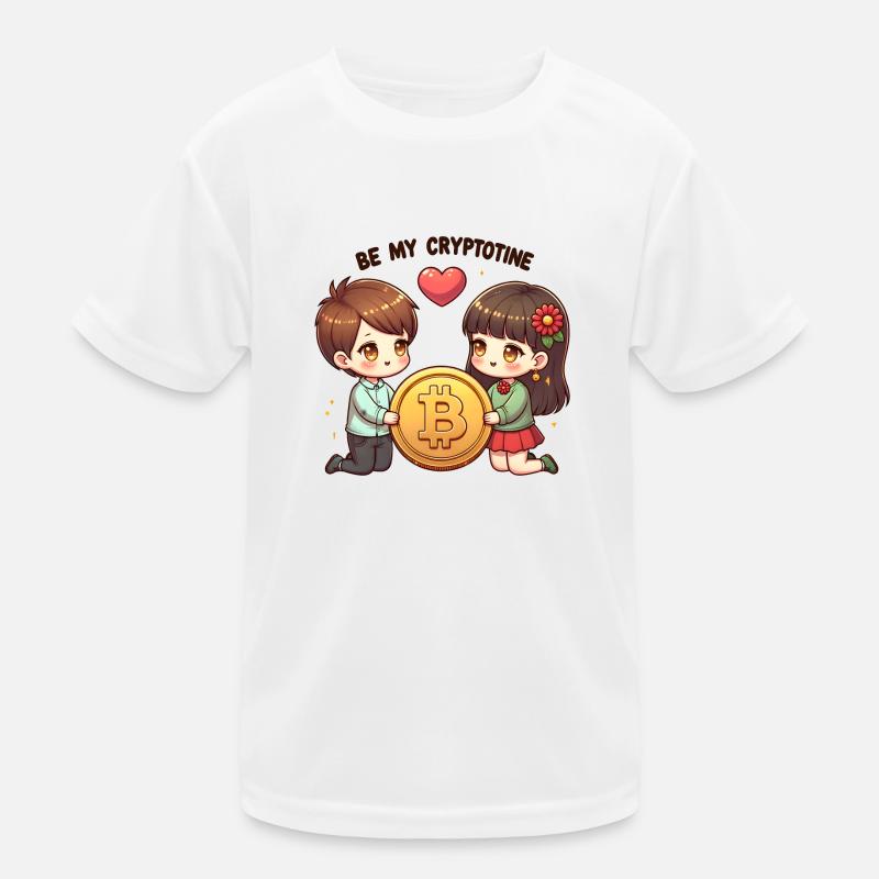 Be My Cryptotine: Adorable Bitcoin Couple Kinder Funktions-T-Shirt