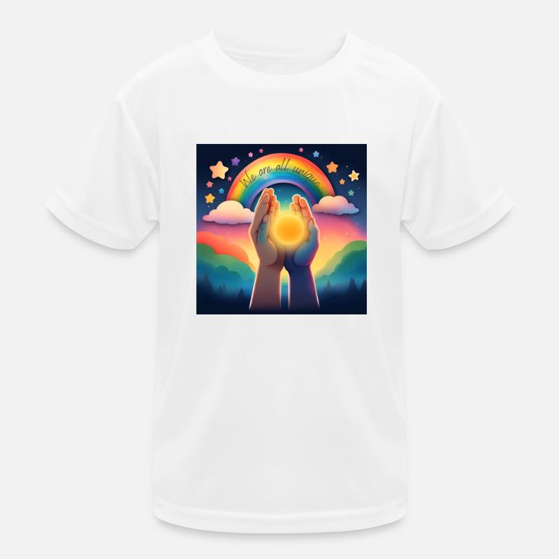 Wir sind alle einzigartig Kinder Funktions-T-Shirt
