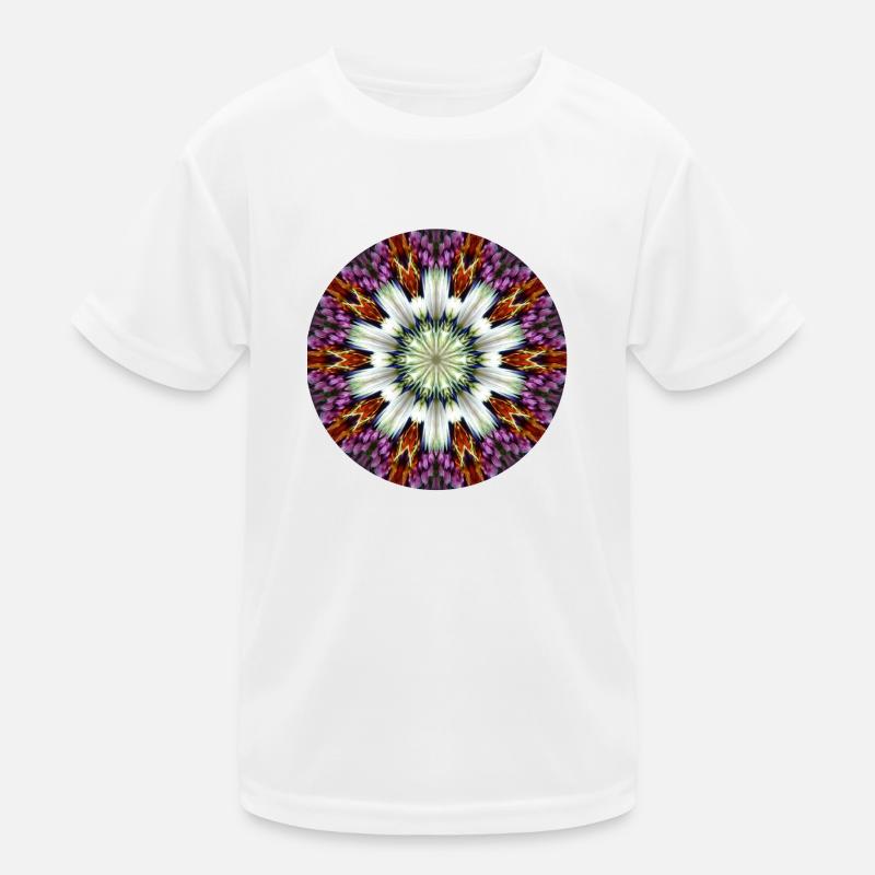 Flower Button Kids Functional T-Shirt