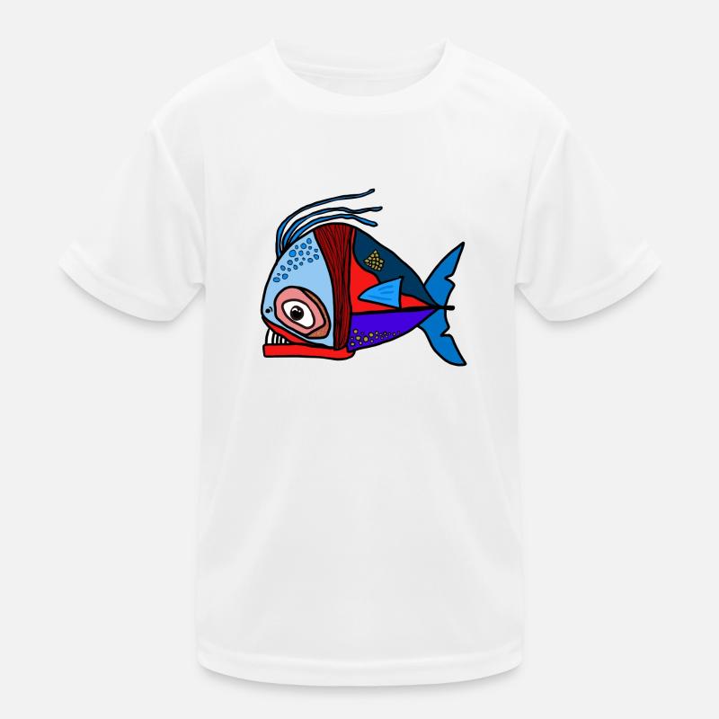 Fisch Kinder Funktions-T-Shirt