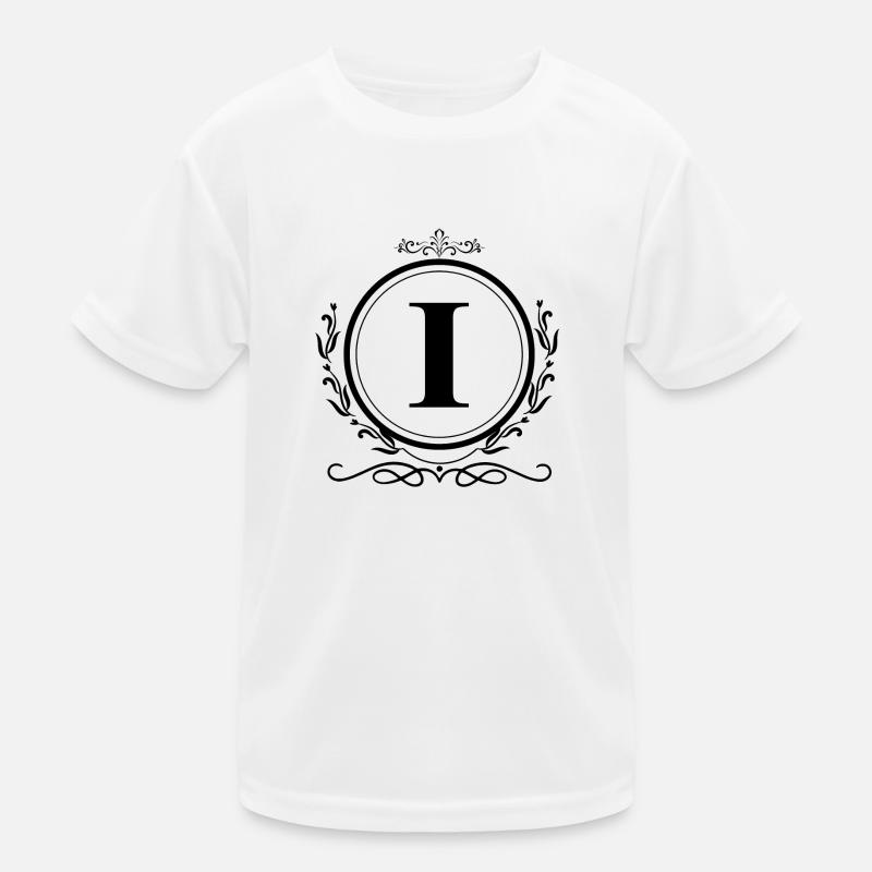 Letter I Decoration Kids Functional T-Shirt
