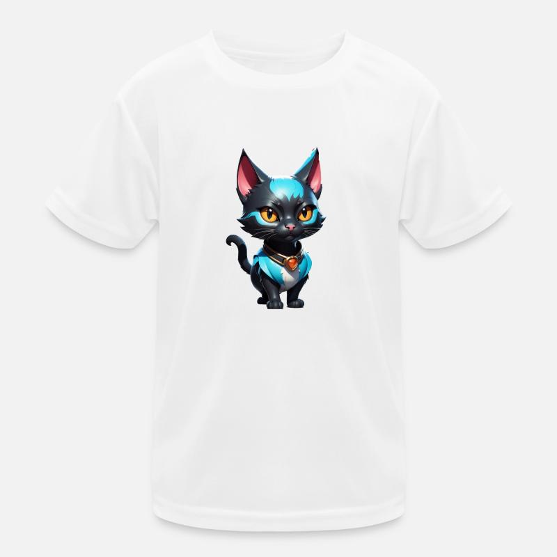 Chat Bande Dessinée Mignon T-shirt sport Enfant