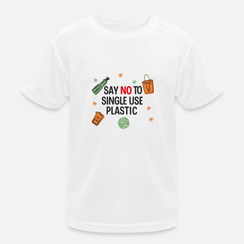NO plastic Kids Functional T-Shirt