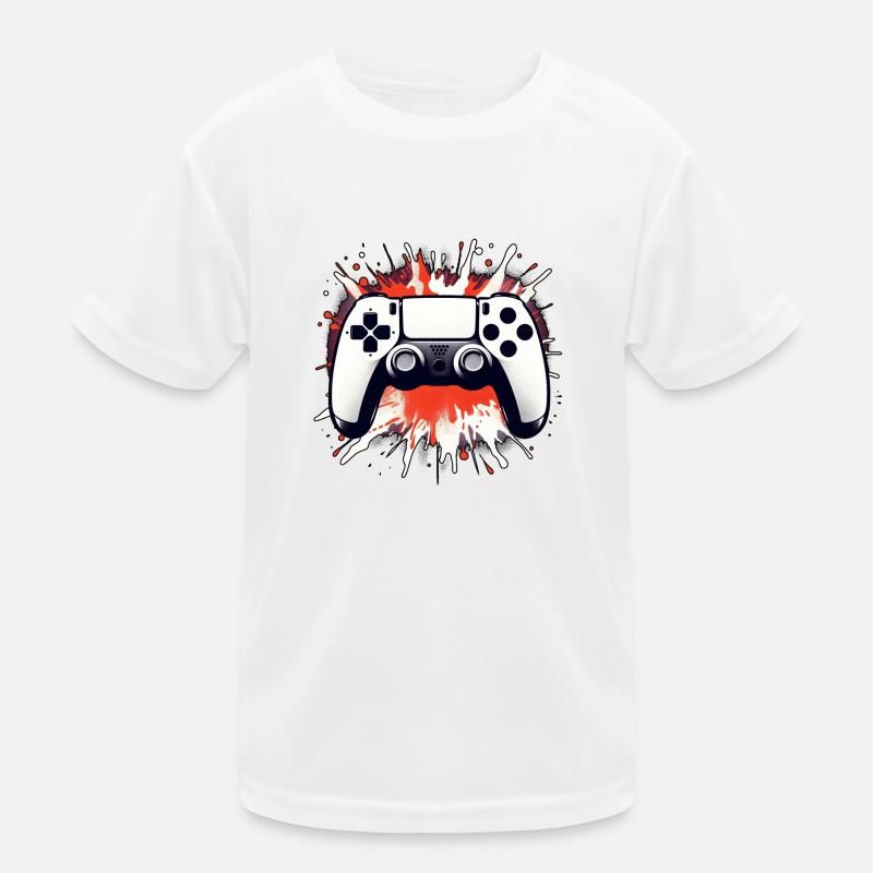 Controller art attack - Red Kids Functional T-Shirt