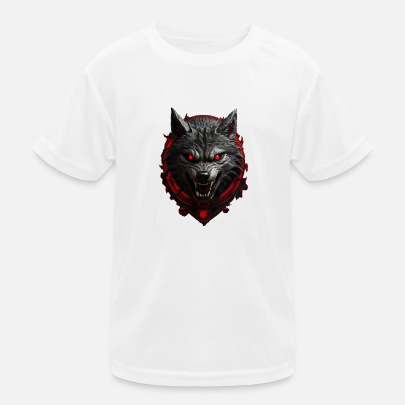 Teufels Wolf Kinder Funktions-T-Shirt