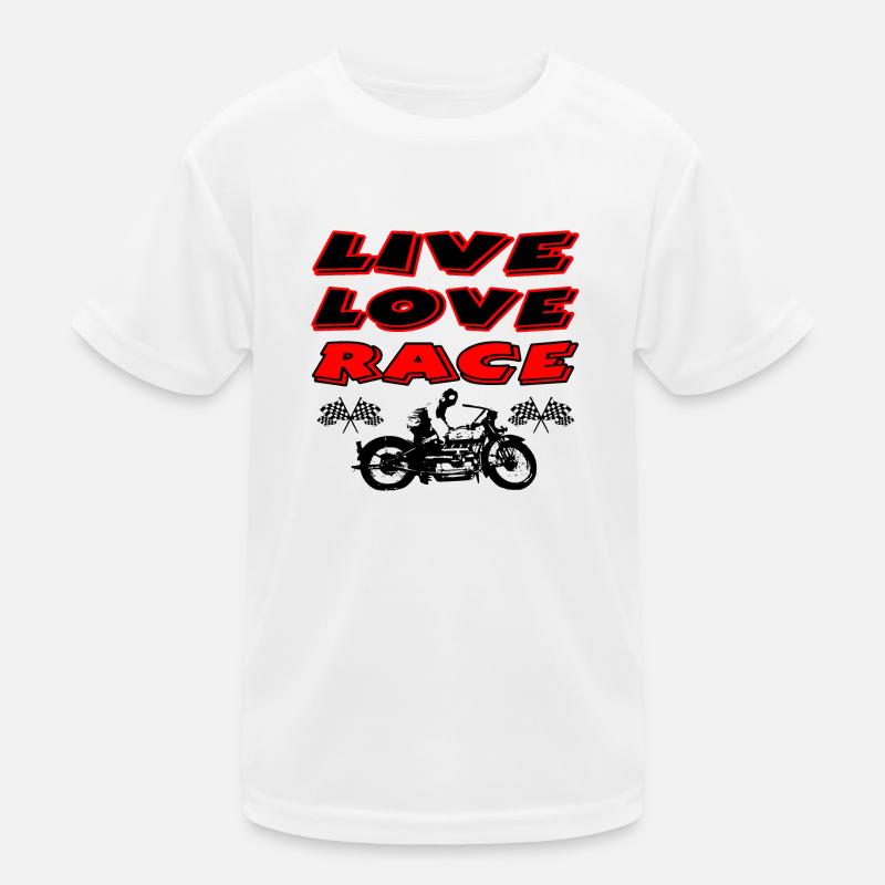 Motorrad Kinder Funktions-T-Shirt