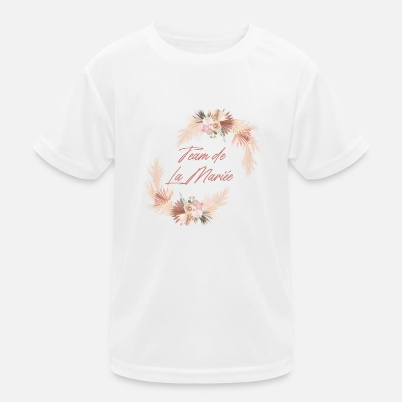 Team der Blumenbraut - Junggesellinnenabschied Geschenkidee Kinder Funktions-T-Shirt
