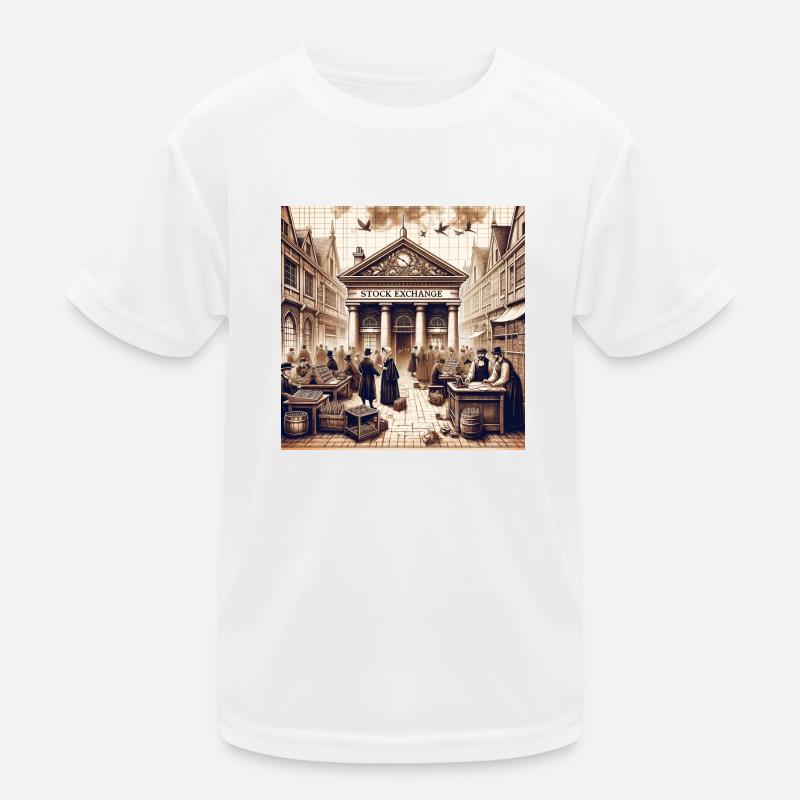 First ever stock exchange Kids Functional T-Shirt