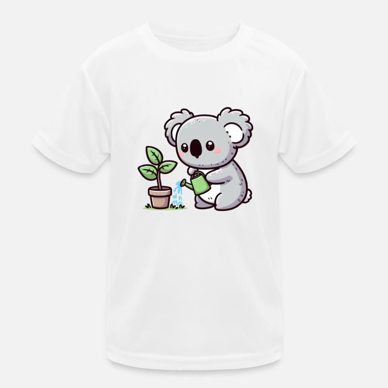 Süßer Koalabär im Garten I Gartenfreund Kinder Funktions-T-Shirt