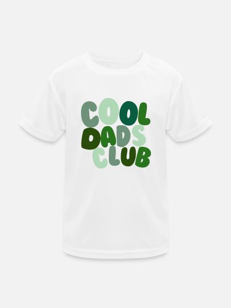 Cool Dads Club Grün - Kinder Funktions-T-Shirt - Weiß