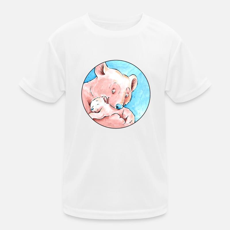 Brown Bear Love Kids Functional T-Shirt