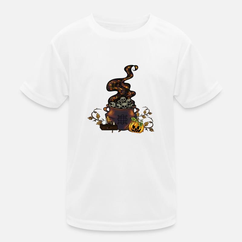 Samhain Cauldron - Kids Functional T-Shirt - white