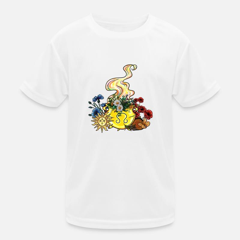 Litha Hexenkessel Kinder Funktions-T-Shirt