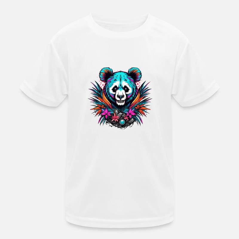Tattoo / Animal / Art / Cool / Comic / Panda Kids Functional T-Shirt