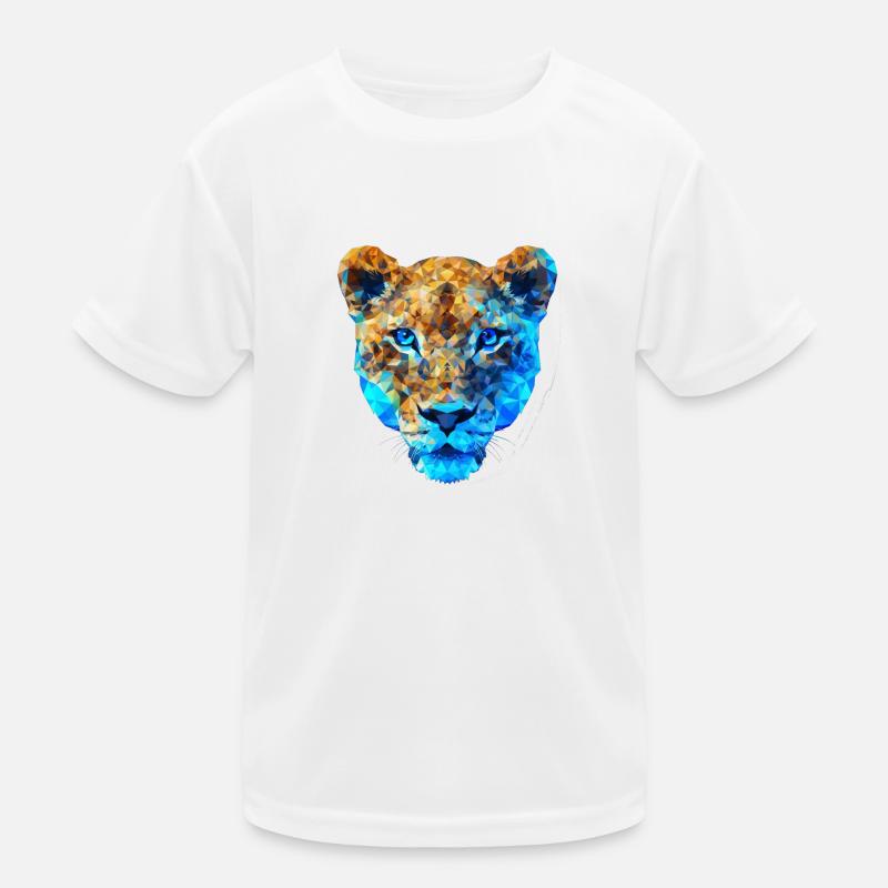 Tigre polygonal T-shirt sport Enfant