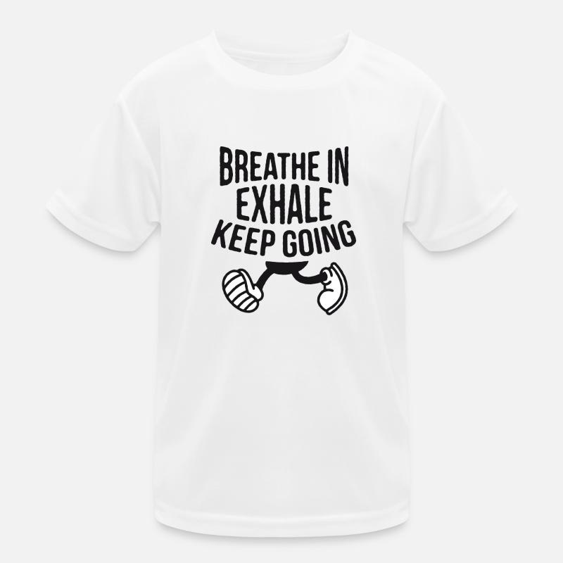 INHALE. Keep going. Kids Functional T-Shirt