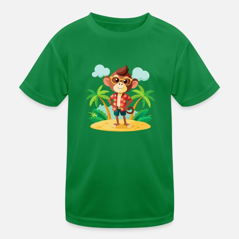 Jungle Junior: Verspieltes Affenabenteuer Kinder Funktions-T-Shirt