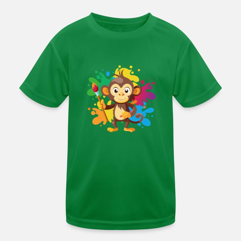 Jungle Junior: Verspieltes Affenabenteuer Kinder Funktions-T-Shirt