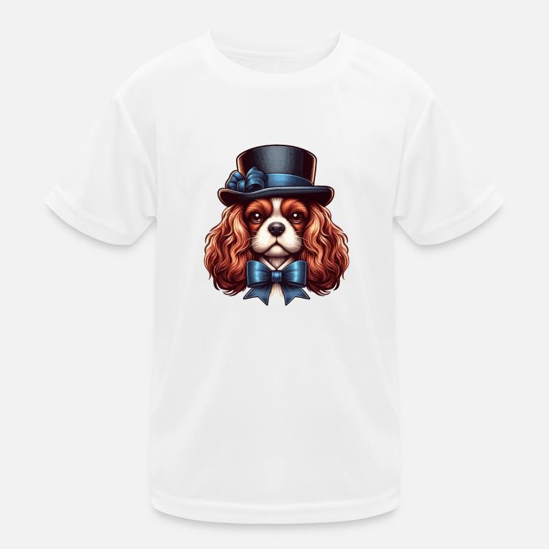 Cavalier King Charles chien Haut de forme T-shirt sport Enfant
