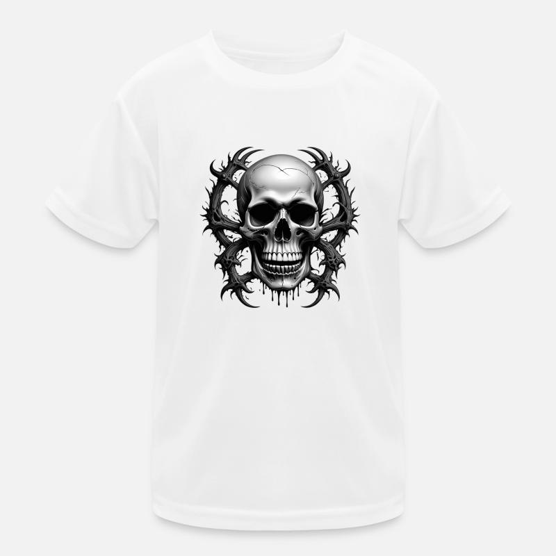 Skull Style 2 Kinder Funktions-T-Shirt