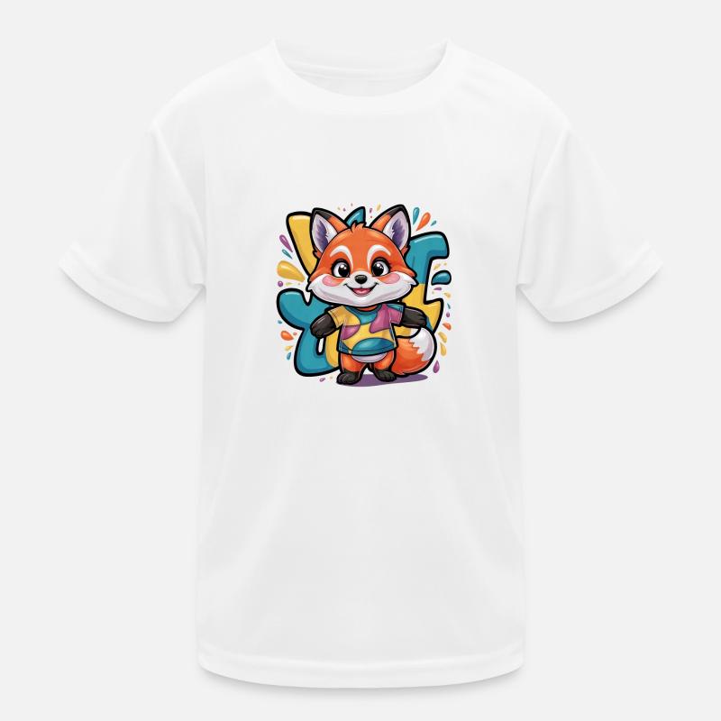 freundlicher Kinderfuchs Kinder Funktions-T-Shirt