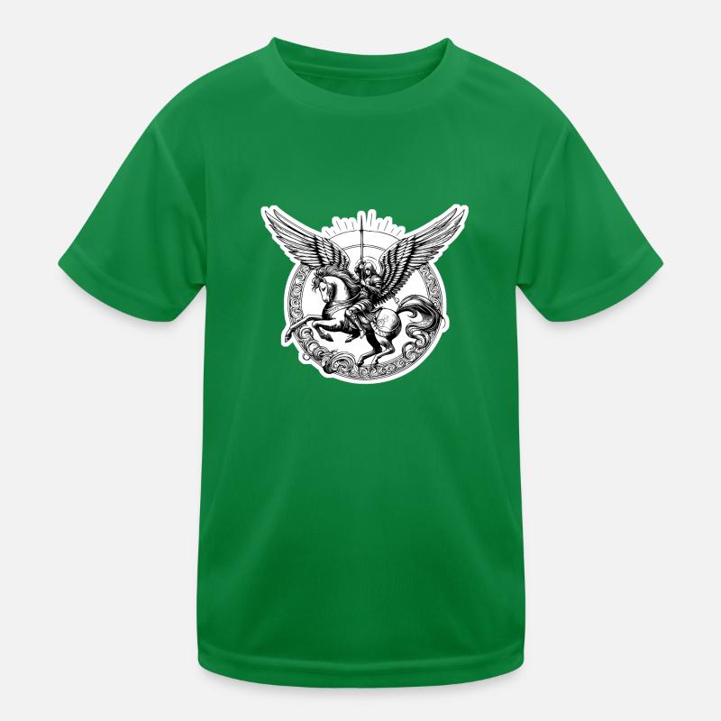 ein Engel, der mit einem Schwert bewaffnet ist Kinder Funktions-T-Shirt