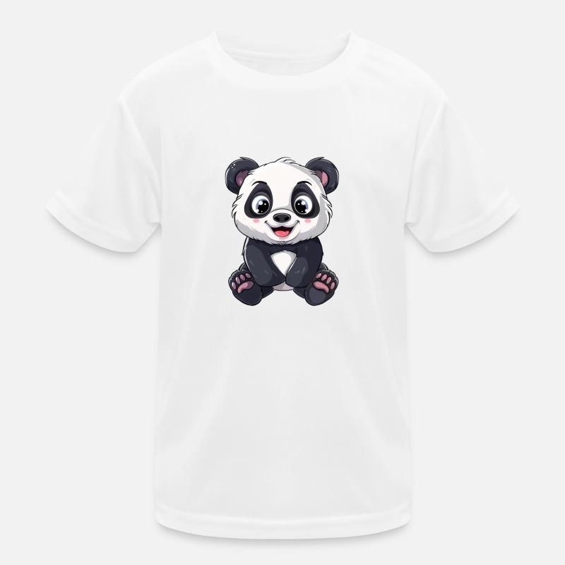 Panda mignon avec de grands yeux T-shirt sport Enfant