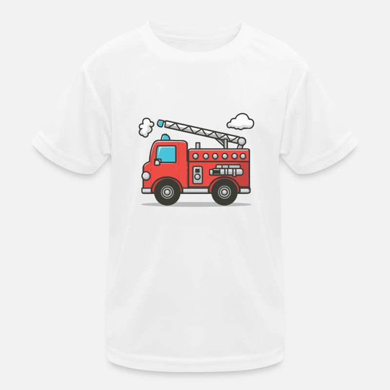 Kinder Feuerwehrauto Kinder Funktions-T-Shirt