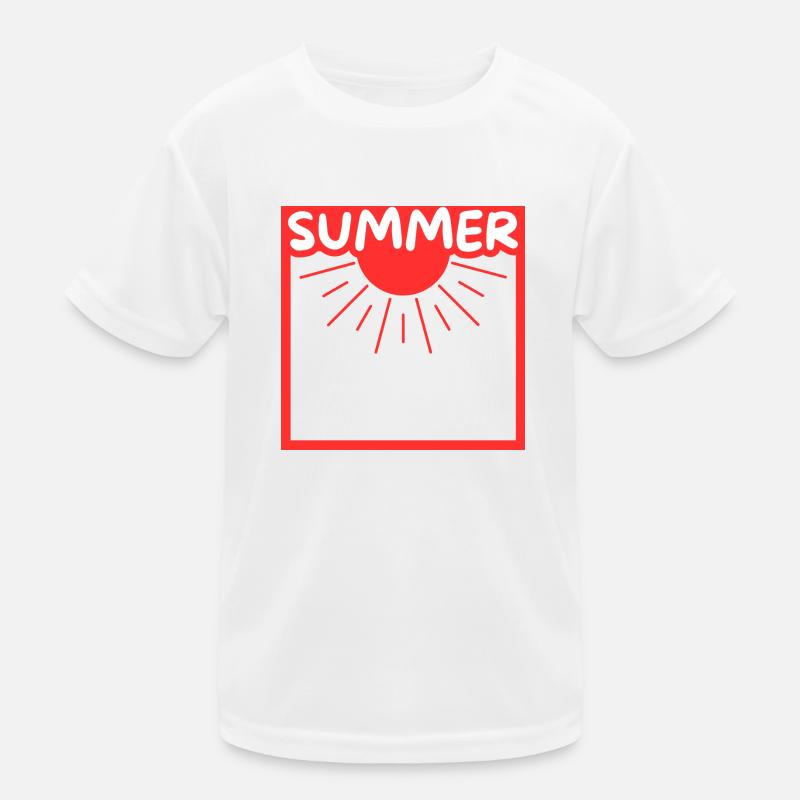 Summer sun in a setting Kids Functional T-Shirt
