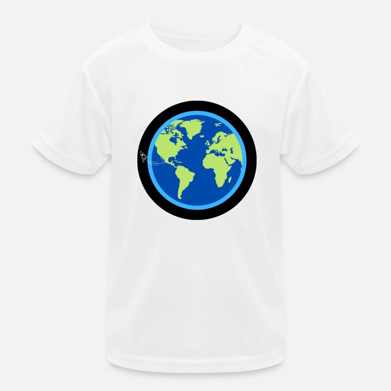 Journey into Earth Orbit Kids Functional T-Shirt