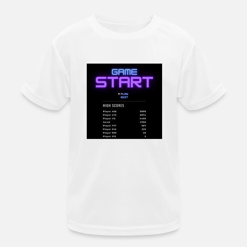 Game Start High Score Kids Functional T-Shirt