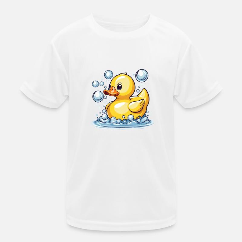 Summer Holiday Bathing Duck Kids Functional T-Shirt