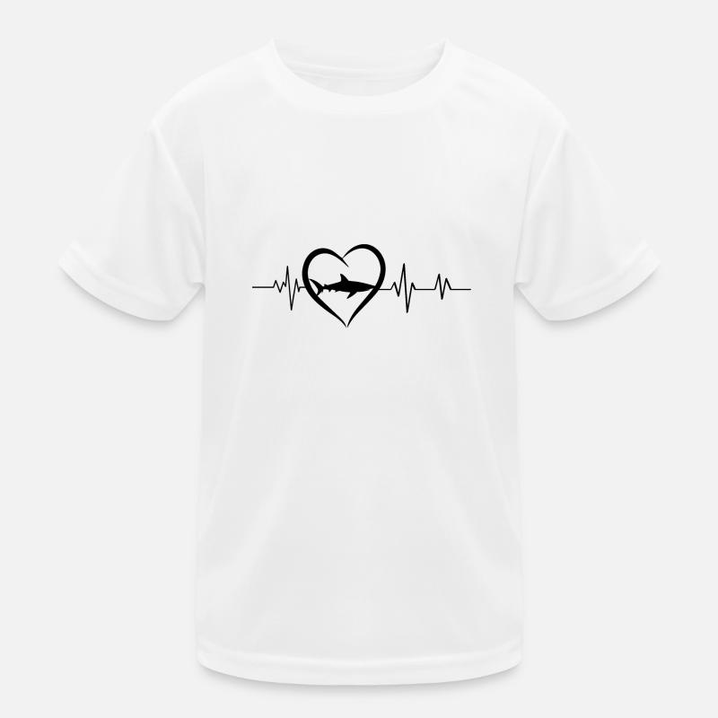 Shark heartbeat Kids Functional T-Shirt