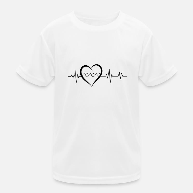 battement de cœur vague T-shirt sport Enfant