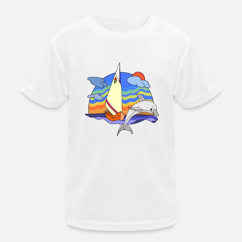 Sailboat Kids Functional T-Shirt