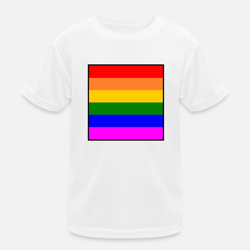 Regenbogen Kinder Funktions-T-Shirt