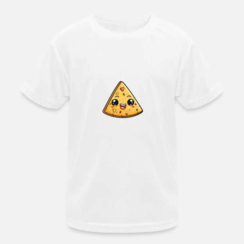 Smiling Nacho Chip Kids Functional T-Shirt