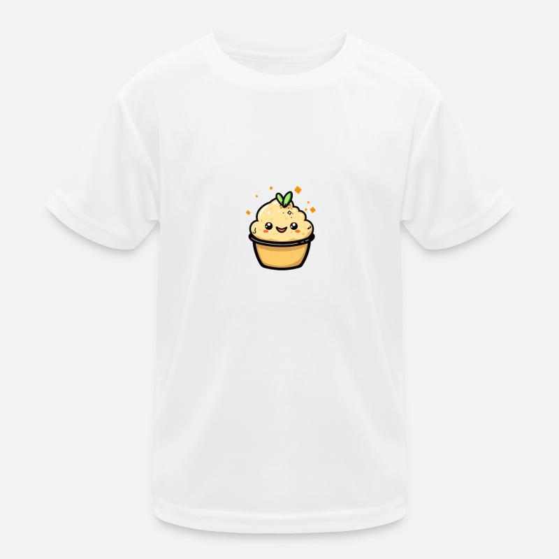 Smiling Hummus Dip Kids Functional T-Shirt