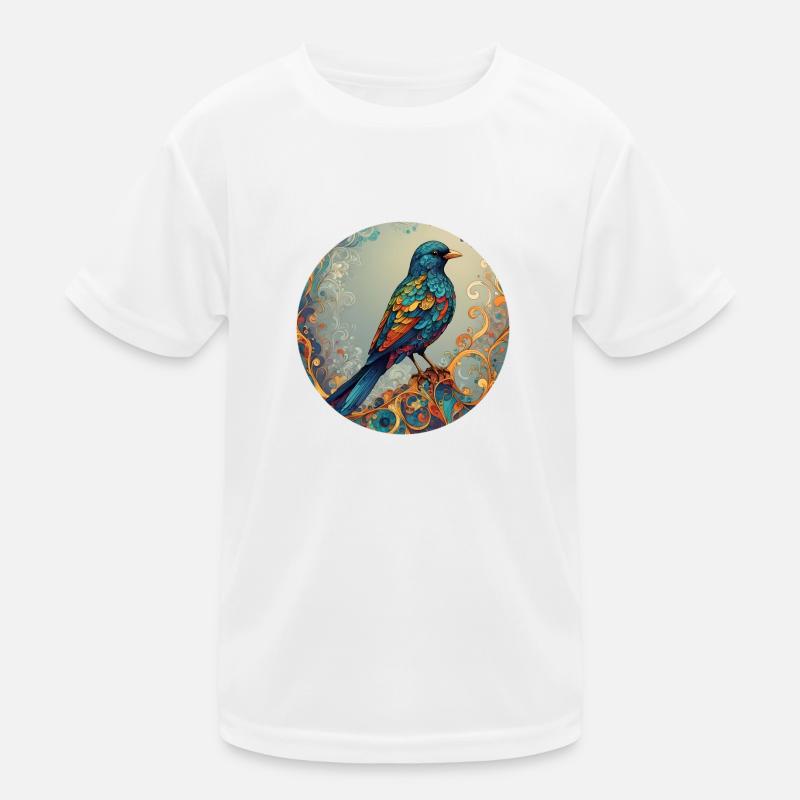 Vogel runder Batch Kinder Funktions-T-Shirt