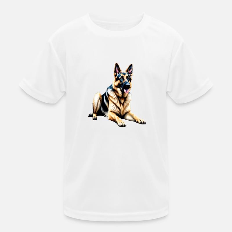 Deutscher Schäferhund Kinder Funktions-T-Shirt