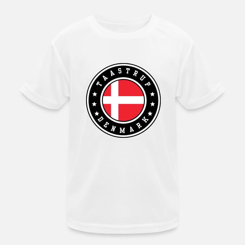 Taastrup Denmark - Kids Functional T-Shirt - white