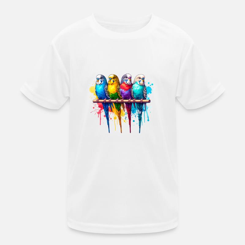 Perruches colorées T-shirt sport Enfant