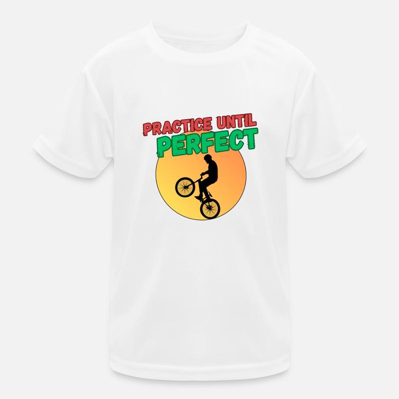 Practice Until Perfect - BMX Kids Functional T-Shirt