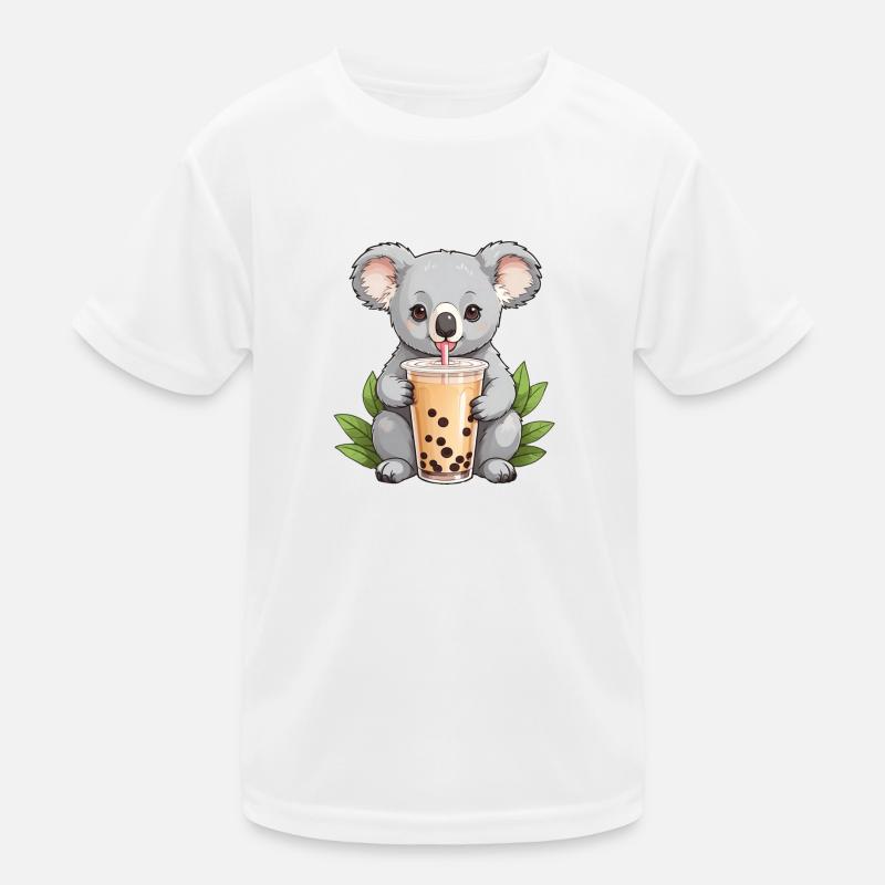 Koala mignon buvant un bubble tea T-shirt sport Enfant