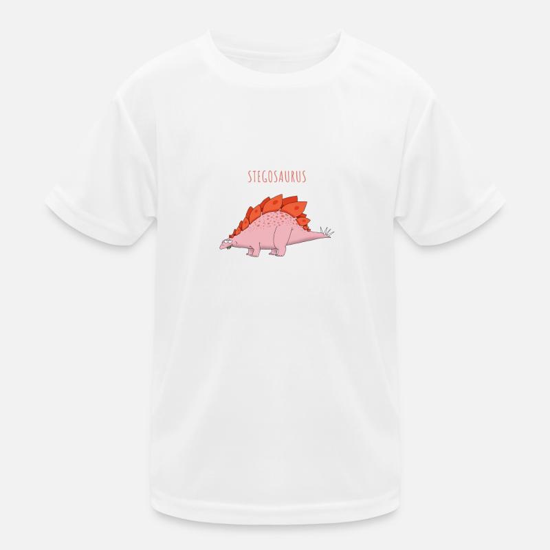 Lustige Illustration eines STEGOSAURUS Kinder Funktions-T-Shirt
