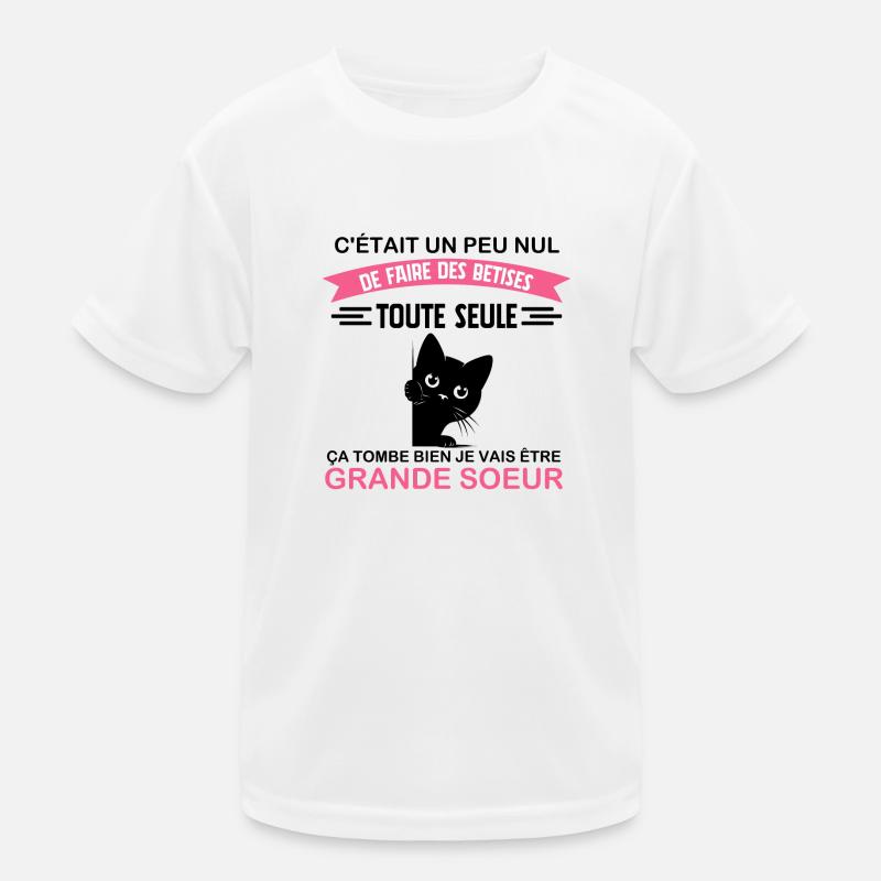 Werdendes Kind Große Schwester Lustiges Einhorn Werbung Kinder Funktions-T-Shirt