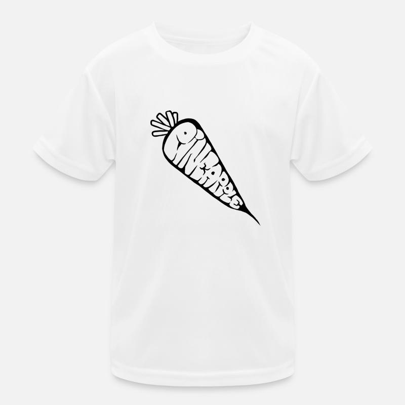 Carrot Pineapple Graff (stencil) Kids Functional T-Shirt